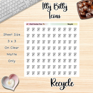 RECYCLE  Itty Bitty Planner Icons