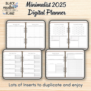 Minimalist 2025 Digital Planner