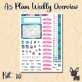 Kit 10       A5 Plum Paper Weekly Overview