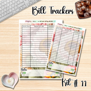 Kit 11    Full Page Bill Tracker