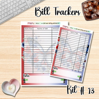 Kit 13    Full Page Bill Tracker