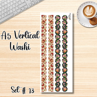 Set # 13      A5 Vertical Washi