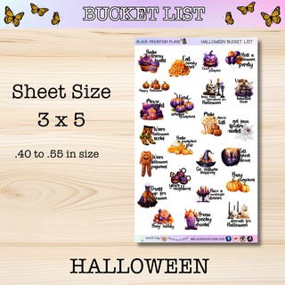 HALLOWEEN BUCKET LIST