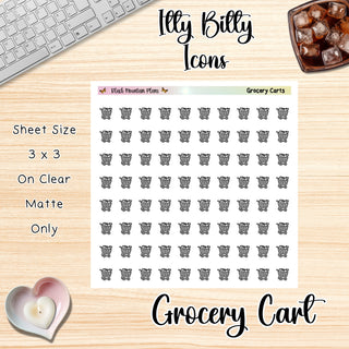 GROCERY CART  Itty Bitty Planner Icons