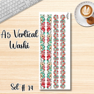 Set # 14      A5 Vertical Washi