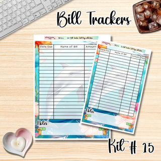 Kit 15    Full Page Bill Tracker