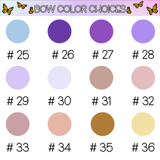 Solid Bow Planner Paper Clips       No Embellishments