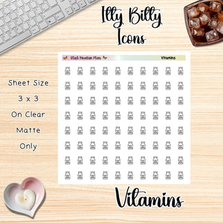 VITAMINS Itty Bitty Planner Icons