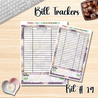 Kit 19    Full Page Bill Tracker