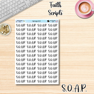 Faith Scripts      S.O.A.P.