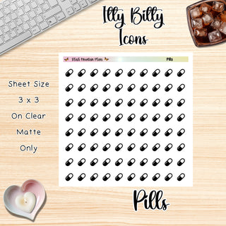 PILLS Itty Bitty Planner Icons