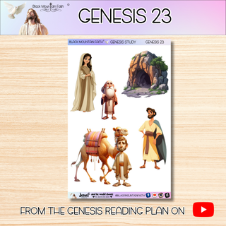 Genesis 23  Genesis Bible Journaling Sticker Sheet