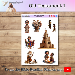 Old Testament 1 Genesis Bible Journaling Sticker Sheet