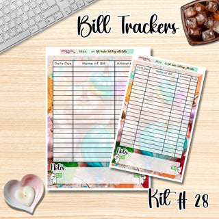 Kit 28    Full Page Bill Tracker