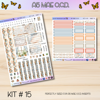 Kit # 15  A5 MAE O.C.D. (Organized Compact Dashboard)