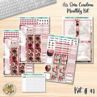 Kit 41        A5 Erin Condren FEBRUARY Monthly Kit