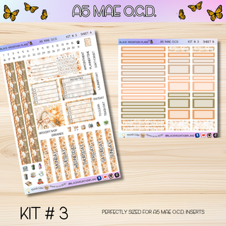Kit # 3  A5 MAE O.C.D. (Organized Compact Dashboard)