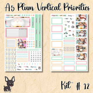 Kit 12       A5 Plum Paper Vertical Priorities