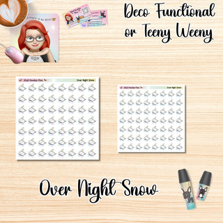 OVER NIGHT SNOW Deco Functional/Teeny Weeny