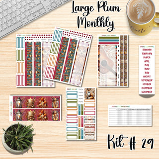 Kit 29        Large Plum Paper ANY Month and Dashboard Page