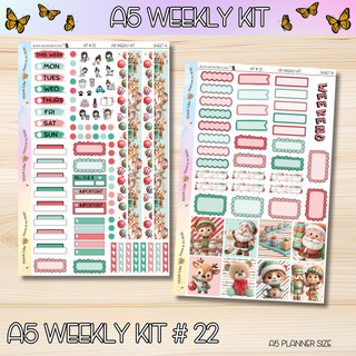 Kit # 22 A5 Weekly Kits
