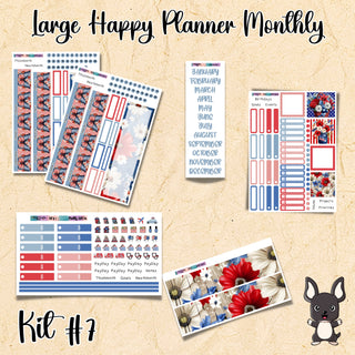 Kit # 7   Large Happy Planner ANY Monthly Kit