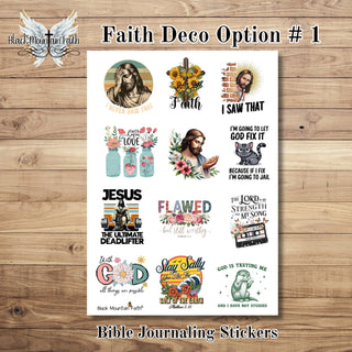 Faith Deco Sticker Full Sheets # 1