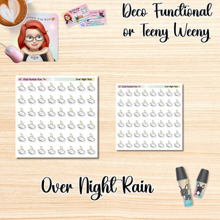 OVER NIGHT RAIN Deco Functional/Teeny Weeny