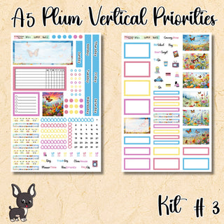 Kit # 3       A5 Plum Paper Vertical Priorities