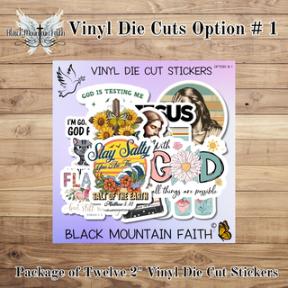 Option # 1       Bible Vinyl Die Cut Stickers