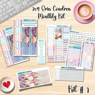 Kit # 1        7x9 Erin Condren ANY Month Planner Kit