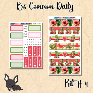 Kit # 4    B6 Common Planner Daily Kit