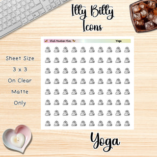 YOGA  Itty Bitty Planner Icons