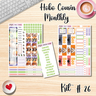 Kit 26    A5 Hobonichi Cousin ANY Monthly Kit