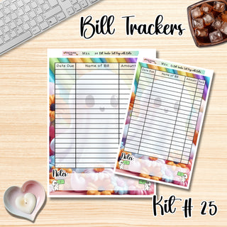 Kit 25    Full Page Bill Tracker