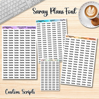 SARAY PLANS Custom Scripts