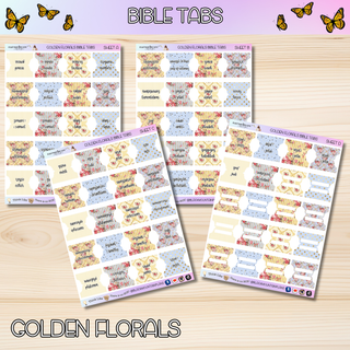 GOLDEN FLORALS       BIBLE TABS