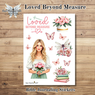 Loved Beyond Measure        Bible Journaling Sticker Sheet
