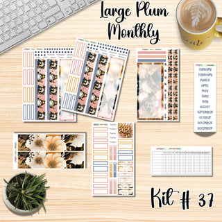 Kit 37        Large Plum Paper ANY Month and Dashboard Page