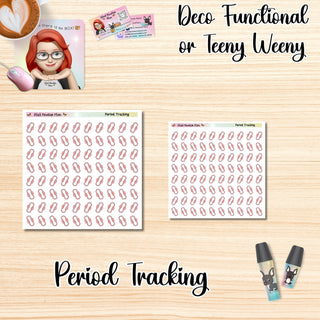 PERIOD TRACKER Deco Functional/Teeny Weeny