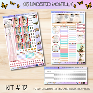 Kit # 12 A5 MAE ANY Month UNDATED Monthly Kit