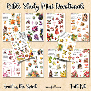 Fruit of the Spirit Mini Devotional and Bible Study Stickers