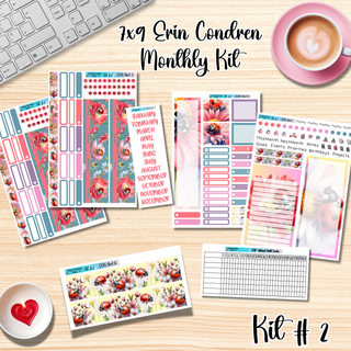 Kit # 2       7x9 Erin Condren ANY Month Planner Kit