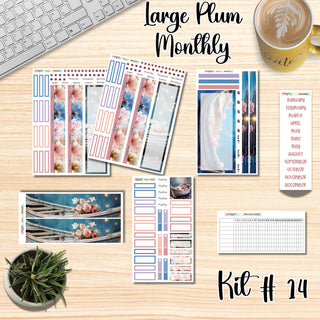 Kit 14        Large Plum Paper ANY Month and Dashboard Page