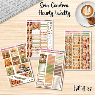 Kit 32       Hourly Erin Condren Weekly