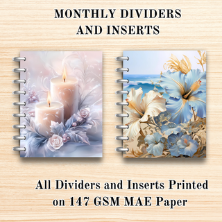 Everyday MAE Monthly Inserts and Dividers       MAE Planner Inserts