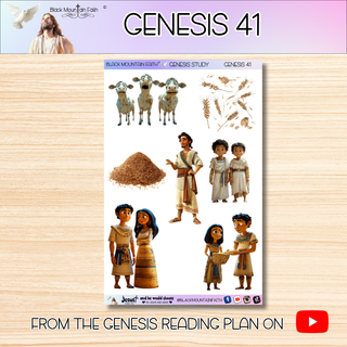 Genesis 41 Genesis Bible Journaling Sticker Sheet