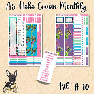 Kit 10    A5 Hobonichi Cousin ANY Monthly Kit