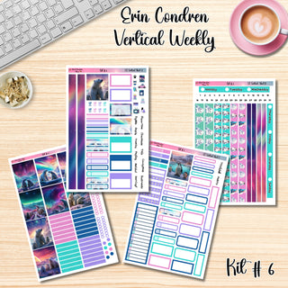 Kit # 6       Erin Condren Vertical Planner Weekly Kit