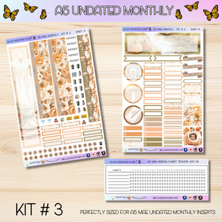 Kit # 3 A5 MAE ANY Month UNDATED Monthly Kit